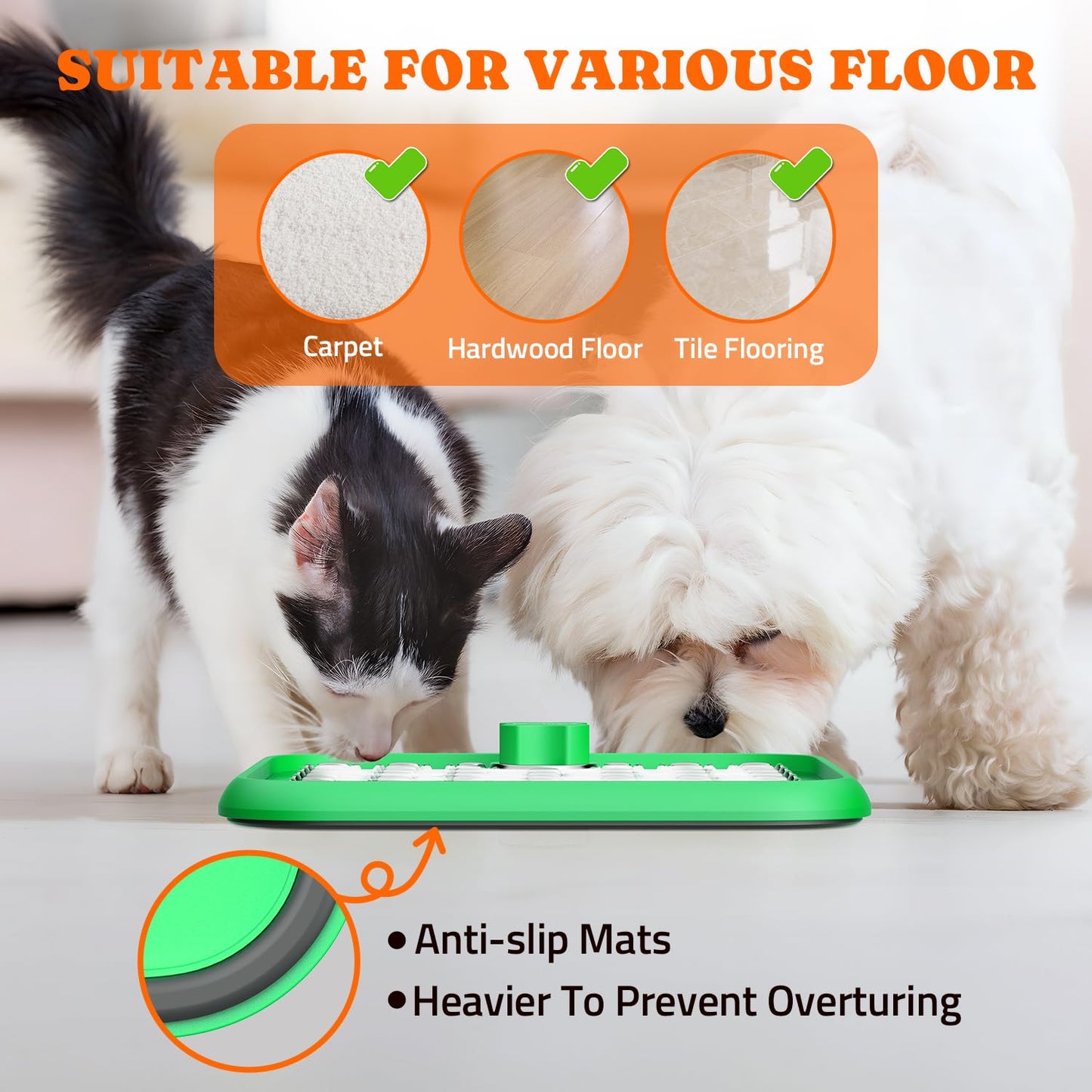 2 Pack Stainless Steel Lick Mat or Slow Feeder Mat for Boredom & Anxiety Reduction, Crate Lick Mat, Bathing Grooming, Slow Feeding, for Large Breed Dogs and Cats