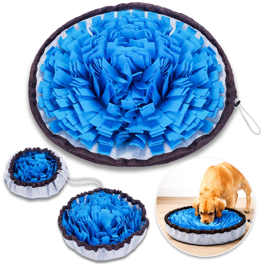 Travel-Friendly Snuffle Mat Encourages Foraging. Crafted for Daily Enrichment. Dog sniff mat features for slow eating habits (Rose Red Orange).