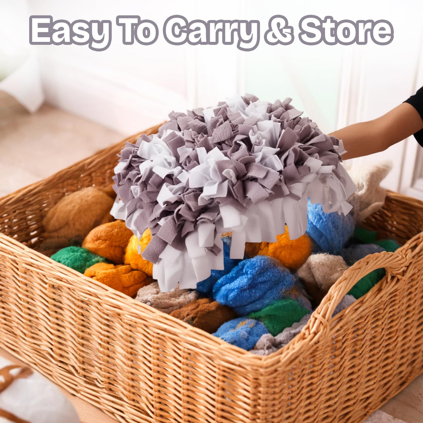 Travel-Friendly Snuffle Mat Encourages Foraging. Crafted for Daily Enrichment. Dog sniff mat features for slow eating habits (Rose Red Orange).