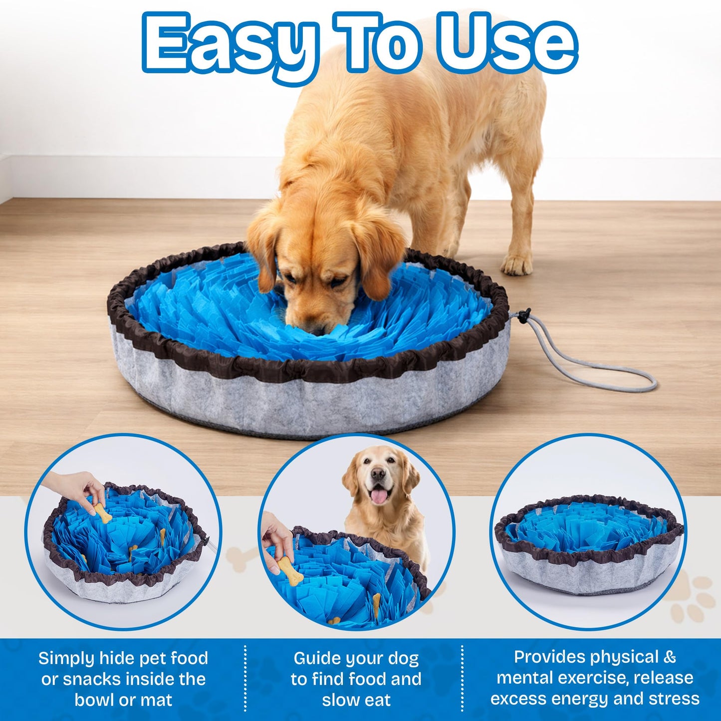 Travel-Friendly Snuffle Mat Encourages Foraging. Crafted for Daily Enrichment. Dog sniff mat features for slow eating habits (Rose Red Orange).