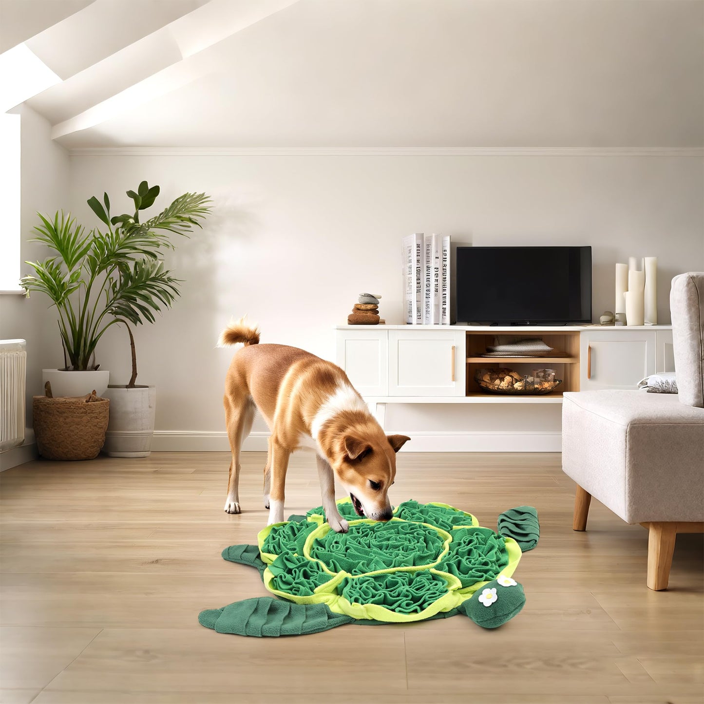Interactive Puzzle Snuffle Mat Feeding Game for Dogs. For Stress Relief, Foraging Skills, Keep, Them Busy.