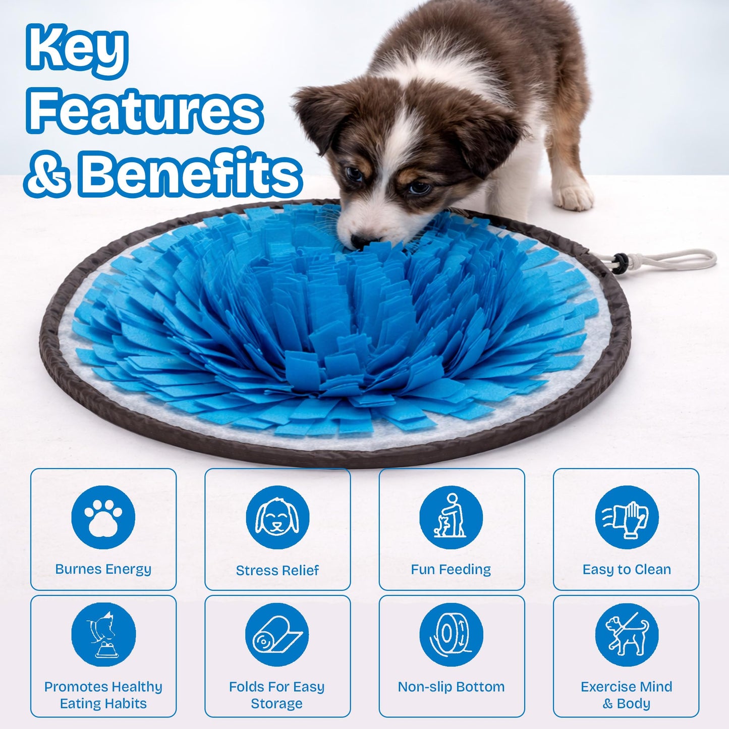 Travel-Friendly Snuffle Mat Encourages Foraging. Crafted for Daily Enrichment. Dog sniff mat features for slow eating habits (Rose Red Orange).