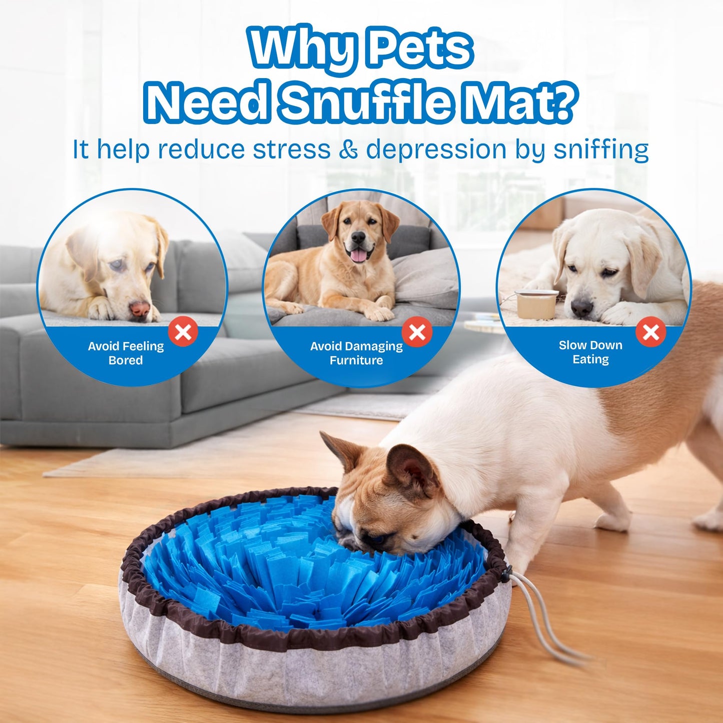 Travel-Friendly Snuffle Mat Encourages Foraging. Crafted for Daily Enrichment. Dog sniff mat features for slow eating habits (Rose Red Orange).