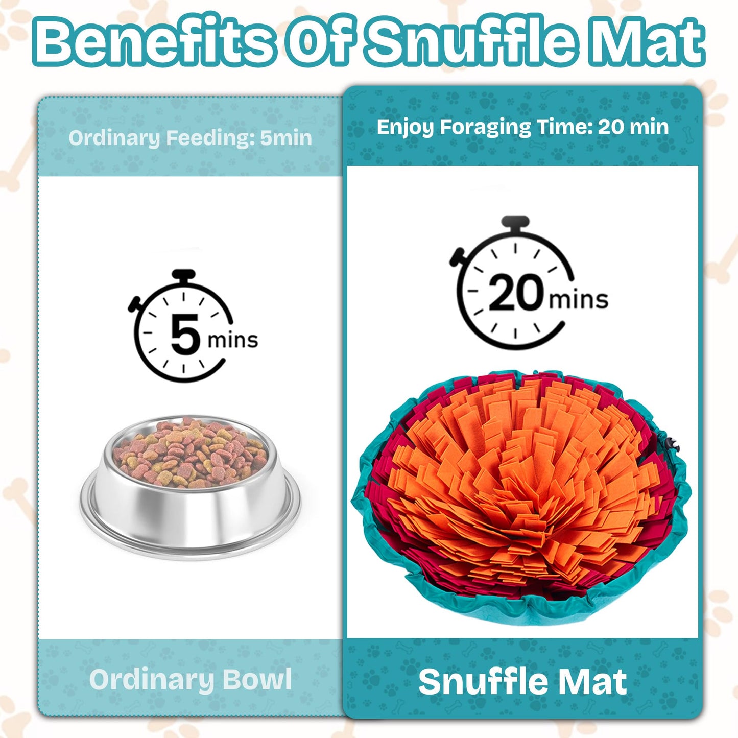 Travel-Friendly Snuffle Mat Encourages Foraging. Crafted for Daily Enrichment. Dog sniff mat features for slow eating habits (Rose Red Orange).