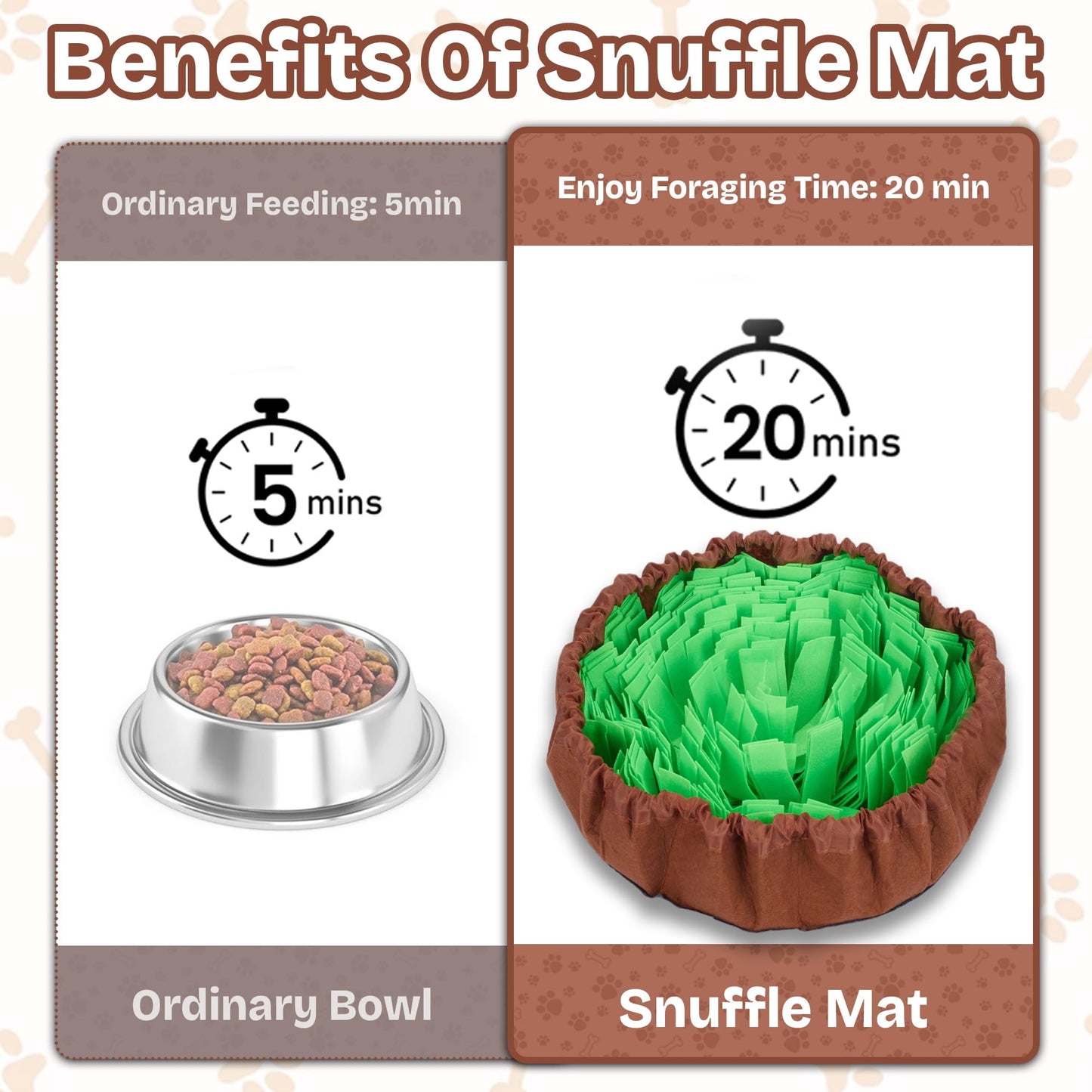 Travel-Friendly Snuffle Mat Encourages Foraging. Crafted for Daily Enrichment. Dog sniff mat features for slow eating habits (Rose Red Orange).